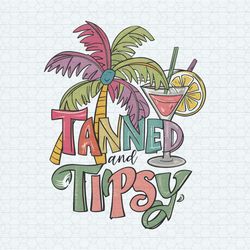 Vintage Tanned And Tipsy Cocktail PNG