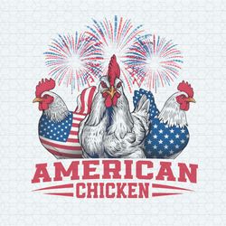 American Chicken USA Fireworks PNG