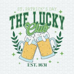 The Lucky Club Est 1631 St Patrick's Day PNG