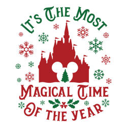 It's The Most Magical Time Of The Year Mouse Cartoon Castle SVG File