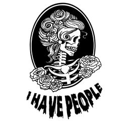 I Hate People SVG Halloween SVG Skull SVG Skeleton Woman SVG Bones SVG