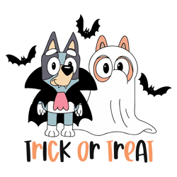 Blue Y Ghost And Vampire SVG Trick Or Treat SVG Digital File