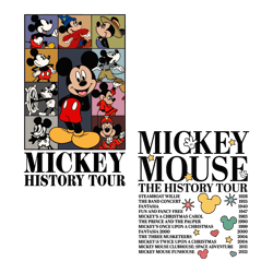 Retro Mickey Mouse The History Tour SVG Digital Cricut File