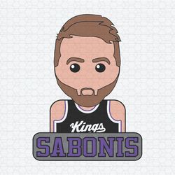 Kings Basketball Sabonis Sacramento NBA SVG