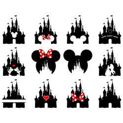 Disney Castle Bundle SVG PNG Disney SVG Minnie SVG Castle SVG File