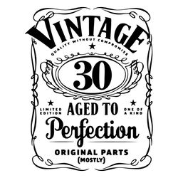 30th Birthday SVG Vintage Birthday Limited Edition SVG Funny
