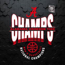 Alabama Crimson Tide Basketball National Champions SVG