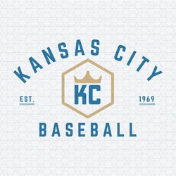 Baseball Kansas City Baseball Est 1969 SVG