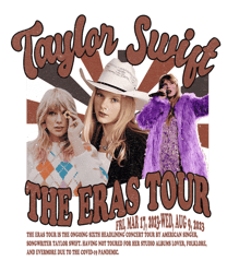 Retro Taylor Swift The Eras Tour 2023 Swiftie Concert Country Music Png