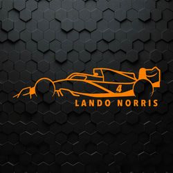 Lando Norris F1 Racing Driver SVG