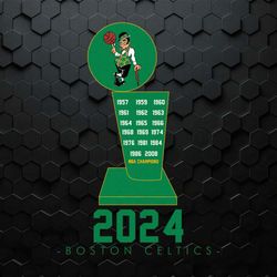 Celtics Boston 2024 Basketball Team Trophy SVG