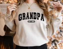 retro custom grandpa sweatshirt, cool grandpa sweatshirt, gift for grandparents, gift for grandpa, chrismas sweatshirt f