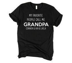personalized gift for grandpa, fathers day gift for grandfather, gift from grandkids, fathers day, grandpa shirt, gift f