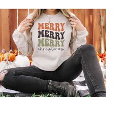 Merry Merry Christmas Sweatshirt, Funny Christmas Sweatshirt, Christmas Sweatshirt, Xmas Shirt, Merry Christmas Shirt, C