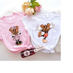 Mickey and Minnie Mouse Pumpkin Shirt, Mickey Boo Halloween Shirt, Disney Couple Shirt, Disneyland Halloween Shirt, Disn