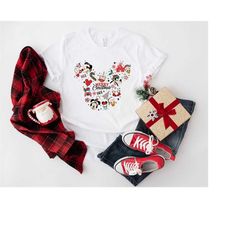 Mickey Head Christmas Shirt, Disneyland Christmas, Minnie Christmas Hoodie, Disney Merry Christmas Sweatshirt, Epcot Chr
