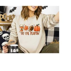 Tis The Season Football Shirt, Gameday Sweatshirt, Fall Coffee Shirt, Coffee Lovers Shirt, Pumpkin Latte Shirt, Pumpkin
