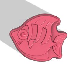 Flounder fish stl FILE for vacuum forming and 3D printing