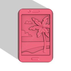 Palm tree wallpaper stl FILE for vacuum forming and 3D printing