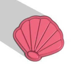 Seashell stl FILE for vacuum forming and 3D printing