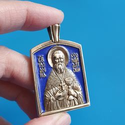 St John of Kronstadt medallion pendant | religious medallion | Orthodox store