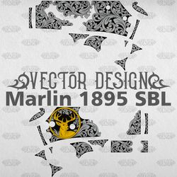 VECTOR DESIGN Marlin 1895 SBL "Scrollwork and deer"