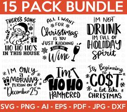 Funny Christmas SVG Bundle, Naughty Svg, Adult Christmas SVG, Winter svg, Santa SVG, Holiday, Funny Christmas Shirt