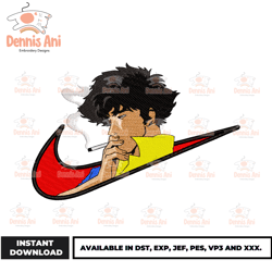 Anime Nike Logo, Anime Embroidery, Nike Anime, Nike Logo Anime Japan,Embroidery design - Download File 226