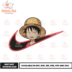 Anime Nike Logo, Anime Embroidery, Nike Anime, Nike Logo Anime Japan,Embroidery design - Download File 236