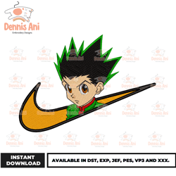 Anime Nike Logo, Anime Embroidery, Nike Anime, Nike Logo Anime Japan,Embroidery design - Download File 516