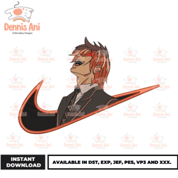Anime Nike Logo, Anime Embroidery, Nike Anime, Nike Logo Anime Japan,Embroidery design - Download File 1117