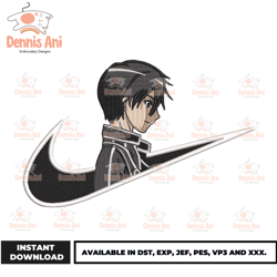 Anime Nike Logo, Anime Embroidery, Nike Anime, Nike Logo Anime Japan,Embroidery design - Download File 1131