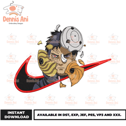 Anime Nike Logo, Anime Embroidery, Nike Anime, Nike Logo Anime Japan,Embroidery design - Download File 1552