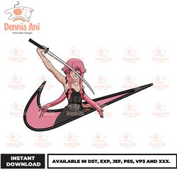 Anime Nike Logo, Anime Embroidery, Nike Anime, Nike Logo Anime Japan,Embroidery design - Download File 1721