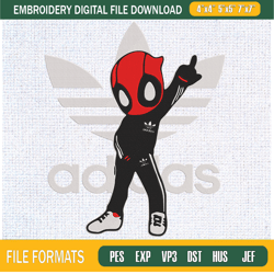 Adidas x Dead Pool Marvel Embroidery Designs, Adidas Machine Embroidery Design, ,Embroidery Design,Embroidery svg,Machin