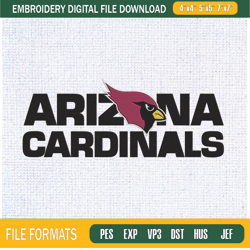 Arizona Cardinals Letter Logo Embroidery Designs, Arizona Cardinals Machine Embr,Embroidery Design,Embroidery svg,Machin