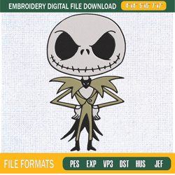 Baby Jack Skellington Embroidery Designs, Halloween Machine Embroidery Design, M,Embroidery Design,Embroidery svg,Machin