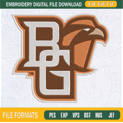 Bowling Green Falcons Embroidery Designs, NCAA Machine Embroidery Design, Machin,Embroidery Design,Embroidery svg,Machin