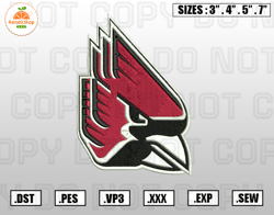 Ball State Cardinals Embroidery File, NCAA Teams Embroidery Designs, Machine Embroidery Design File