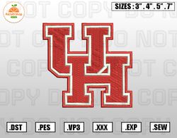 Houston Cougars Embroidery File, NCAA Teams Embroidery Designs, Machine Embroidery Design File