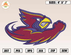 Iowa State Cyclones Mascot Embroidery Designs, NCAA Embroidery Design File Instant Download