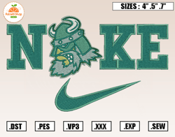 Nike x Portland State Mascot Embroidery Designs, NCAA Embroidery Design File Instant Download
