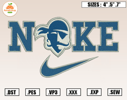 Nike x Seton Hall Pirates Embroidery Designs, NCAA Embroidery Design File Instant Download