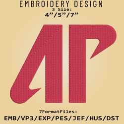 Austin Peay Governors NCAA Logo, Embroidery design, NCAA Governors, Embroidery Files, Machine Embroider Pattern