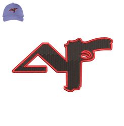 Af Gun Embroidery logo for Cap,logo Embroidery, Embroidery design, logo Nike Embroidery