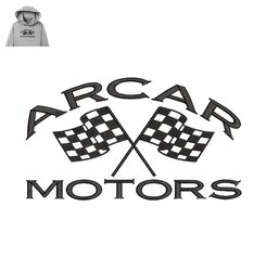 Arcar Motors Embroidery logo for Hoodie,logo Embroidery, Embroidery design, logo Nike Embroidery