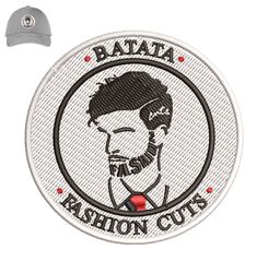 Batata Fashion Cuts Embroidery logo for Cap,logo Embroidery, Embroidery design, logo Nike Embroidery