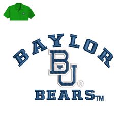Baylor Bears Embroidery logo for Polo Shirt ,logo Embroidery, Embroidery design, logo Nike Embroidery