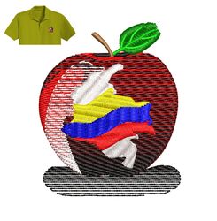 Best Apple Embroidery logo for Polo Shirt,logo Embroidery, Embroidery design, logo Nike Embroidery