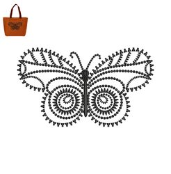 Best Butterfly Embroidery logo for Bag ,logo Embroidery, Embroidery design, logo Nike Embroidery